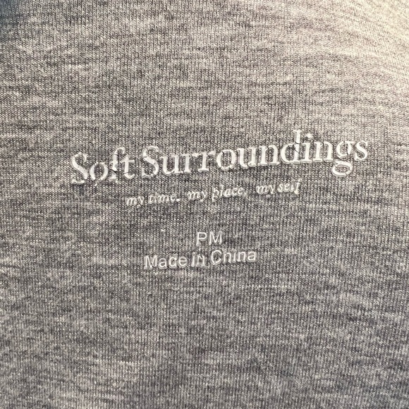 Soft Surroundings Gray Ruffle Layered Tank Tunic - Picture 4 of 4